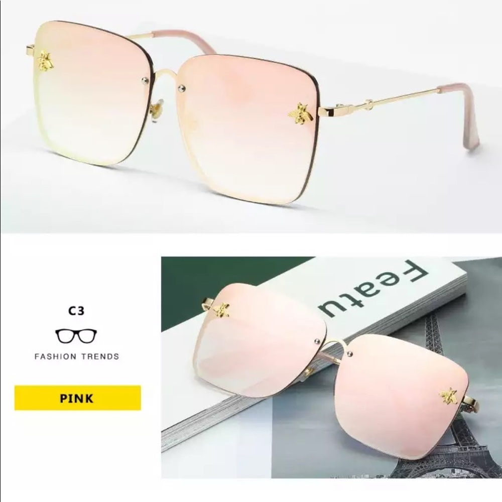 NEW BEE Oversized BLACK Sunglasses - Picture 5 of 9